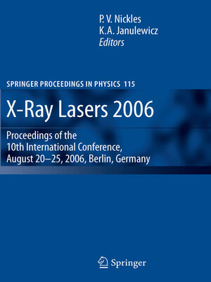 cover image of X-Ray Lasers 2006